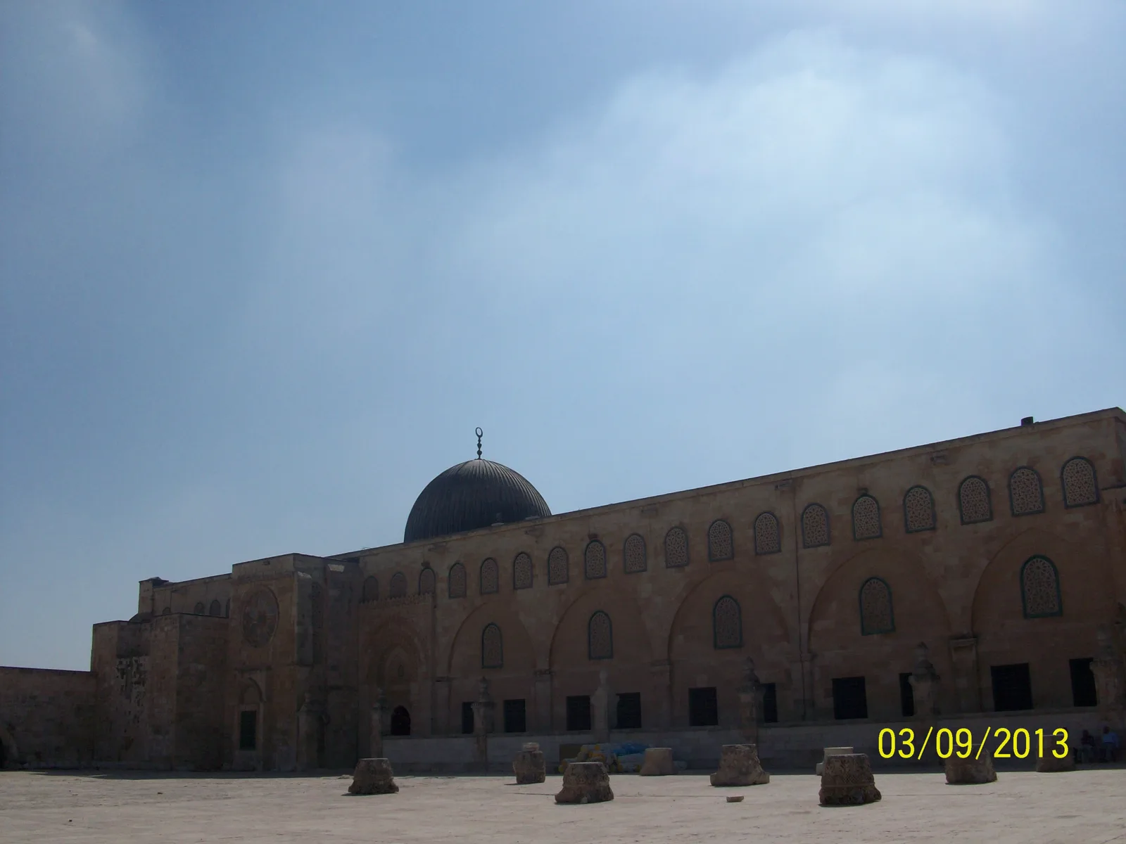 Mosquée Al-Aqsa — Vue rapprochée du dôme argenté de la chapelle Al-Qibli (Al-Aqsa)