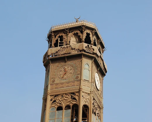 La tour de l'horloge de la mosquée de Mohammed Ali, au Caire