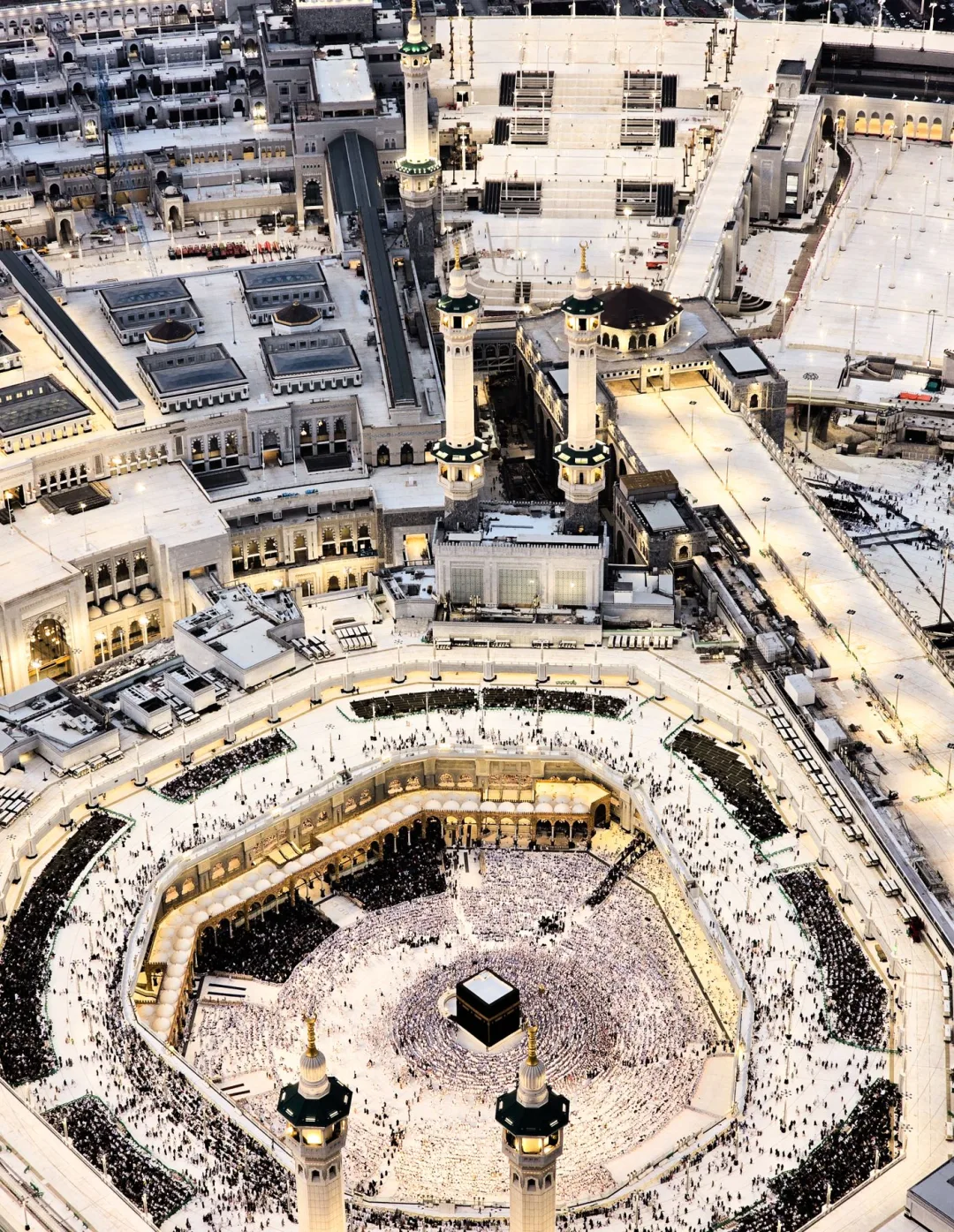 Le sanctuaire de La Mecque vu d'en haut