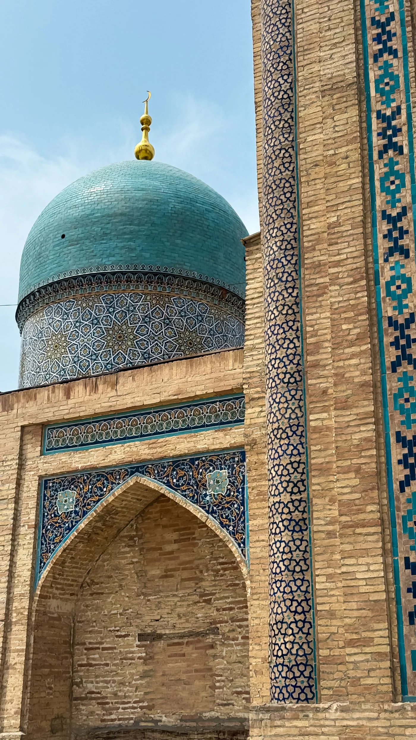 Une coupole turquoise en Ouzbékistan