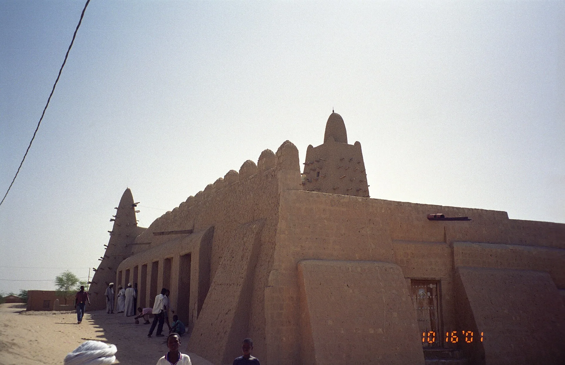 Façade et minaret de la mosquée de Djingareyber, Tombouctou
