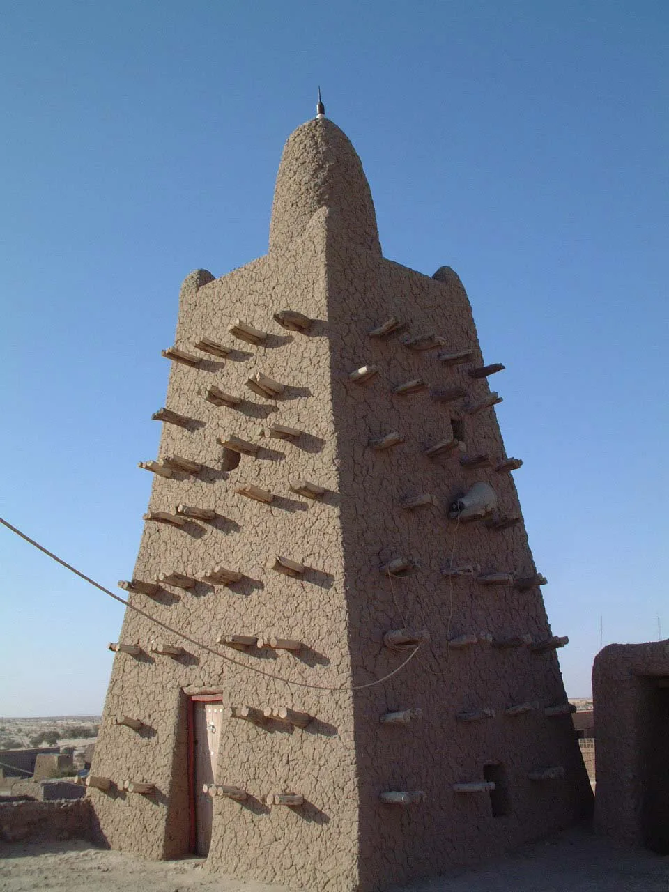Le minaret pyramidal de la mosquée de Djingareyber, Tombouctou