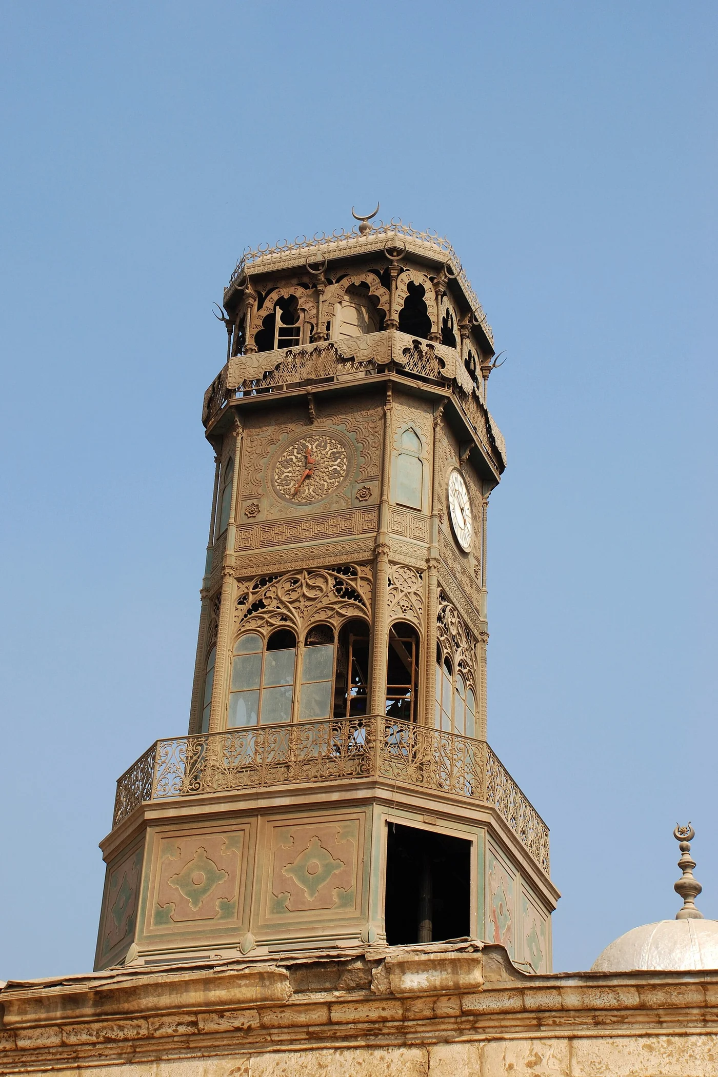 La tour de l'horloge de la mosquée de Mohammed Ali, au Caire