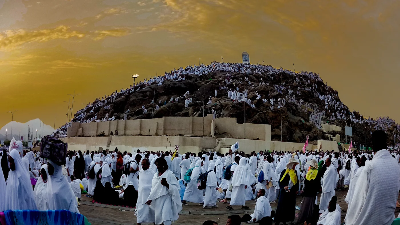 Le Jabal ar-Rahma, la montagne de la Miséricorde à Arafat