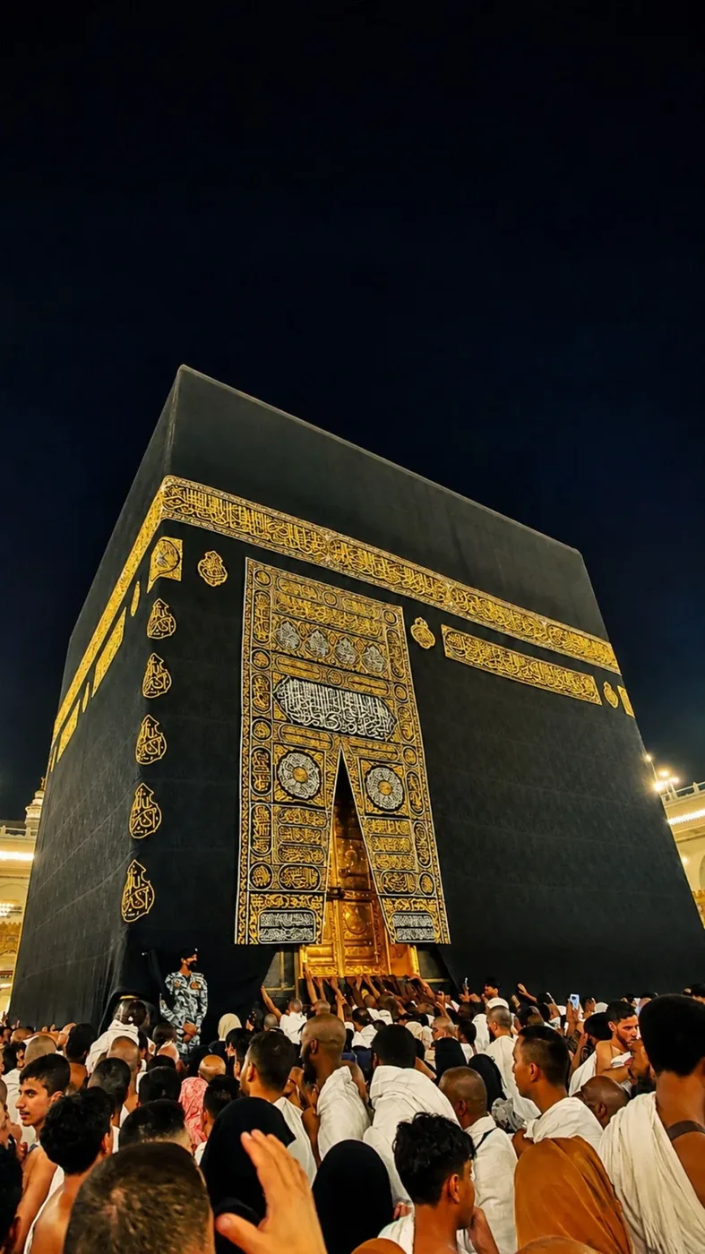 La Kaaba au centre du sanctuaire