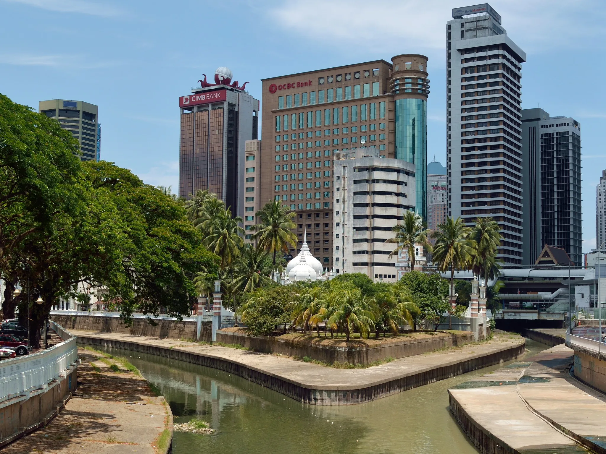 Masjid Jamek — Vue de la Masjid Jamek à la confluence des rivières Gombak et Klang